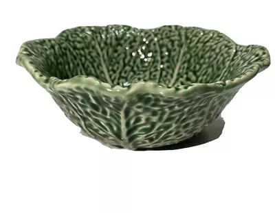 Buy Majolica Bordallo Pinheiro Bowl Salad Cereal Serving Green Cabbage Majolica 6  • 27.93£