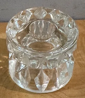 Buy Vintage Heavy Cut Glass Crystal Candle Stick Holder • 18£