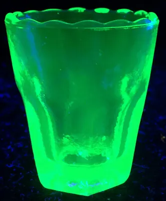 Buy Green Vaseline Uranium Shot Glass Whiskey Cup Tumbler Alcohol Bar Glows / Vodka  • 23.72£