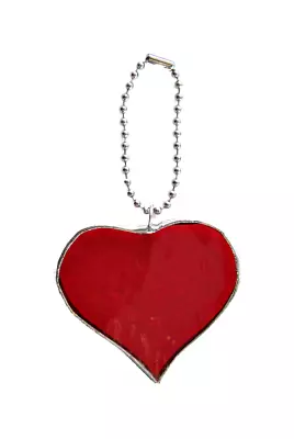 Buy Handmade Stained Glass Heart Suncatcher Gift Unleaded Tiffany-style Copper Foil • 10£