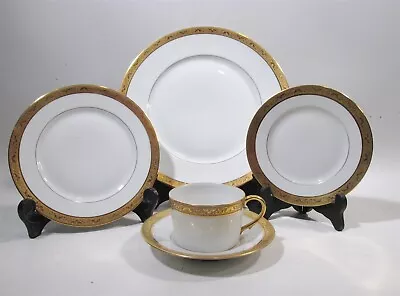 Buy Luxe Raynaud Limoges France Ambassador Or 20 Piece Service For 4 • 853.85£
