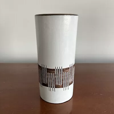 Buy Mid Century Modern  Dutch Pottery Cylinder Vase By  De Groenekan  Holland 15cm • 22£