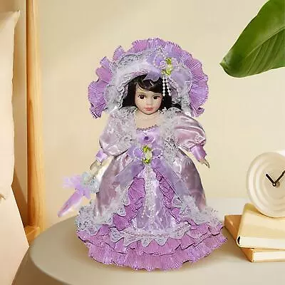 Buy Miniature Porcelain Doll 11.81inch Collectible Figure For Gift Role Play • 26.16£