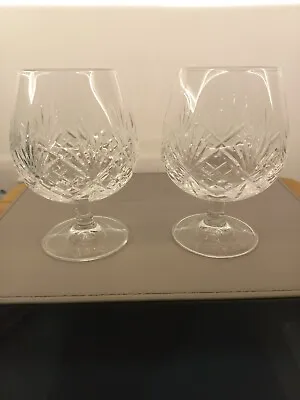 Buy Edinburgh Crystal Continental Collection Pair Of Brandy Glasses Thistle Pattern  • 20£