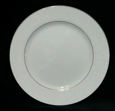 Buy Crown Victoria Fine China Lovelace 10.25  Dinner Plate Japan White Silver • 4.28£