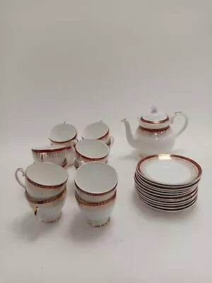 Buy  Royal Grafton Majestic Red Set Fine Bone China Pre Owned Good Condition • 9.99£
