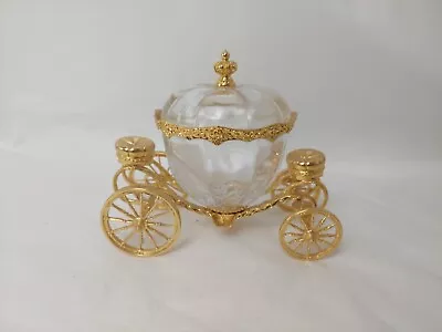 Buy Cinderella's Magic Coach Carriage Crystal Gold Plated Franklin Mint 1989 S184 • 66£