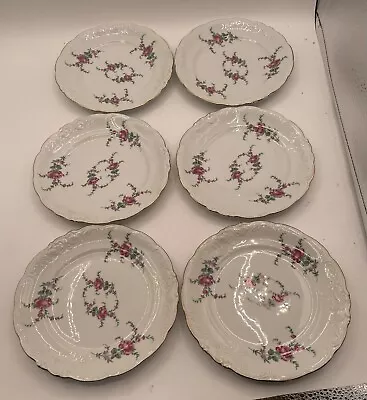 Buy Wawel Poland 6 3/4 Inch Plates Rose Garden Set Of 6. One Small Chip. • 19.30£