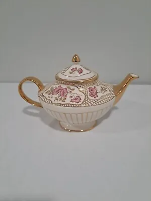 Buy Vintage Arthur Wood Art Deco Teapot Gold Trim 5414 Made In England • 18.90£
