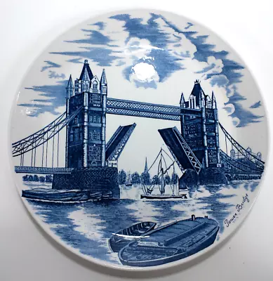 Buy Johnson Bros. Tower Bridge Collectible Blue Plate England • 15.15£