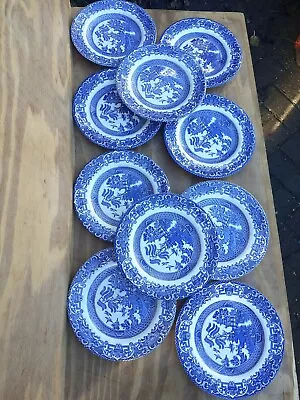 Buy Vintage Blue & White Willow Pattern 7  Side  Plate Sold Singular One (1) China • 10.95£