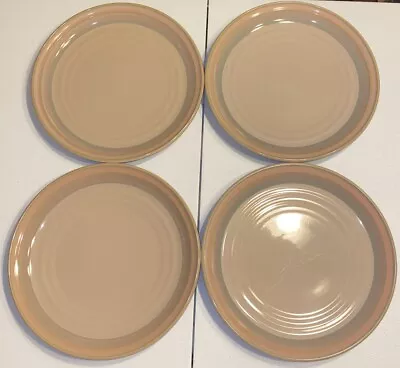Buy Noritake Stoneware 8663 SUNSET MESA Set Of 4 Dinner Plates 10.25  Taupe MCM EUC • 32.96£