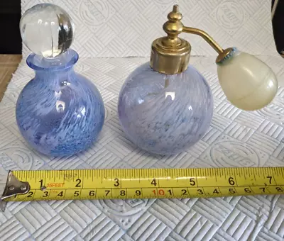 Buy Two Vintage Caithness Glass Perfume Bottles One  Atomiser And One Dabber Bottle • 29.80£