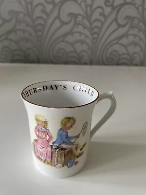 Buy Queen's Fine Bone China Birthday Child Mug  Thursday’s Child  • 9.99£