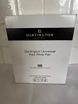 Buy Dartington Crystal Debut 2x Red Wine Glasses Brand New In Box 21cm Tall • 5.99£