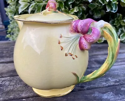 Buy Vintage Royal Winton Grimwades Yellow Tiger Lily Teapot C.1930s • 38£