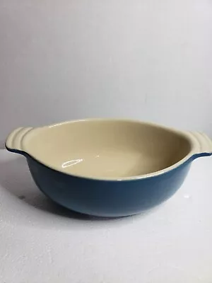 Buy Vintage Stoneware Pottery 8 Inch Baking Serving Bowl Dish Blue Great Condition  • 18.50£
