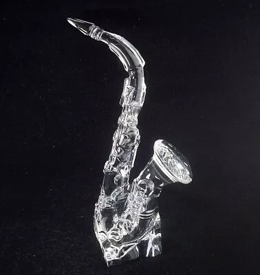 Buy Vintage French Cristal D'Arques Lead Crystal Saxophone Ornament • 12.99£