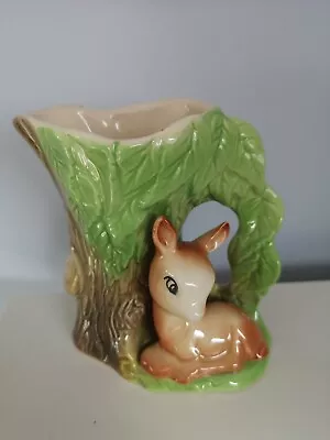 Buy Pottery China Vintage Vase Ornament Of A Tree & Deer. Eastgate Pottery • 10£