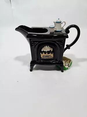 Buy Park Rose Bridlington Black Fireplace Jug With Cat • 9.99£