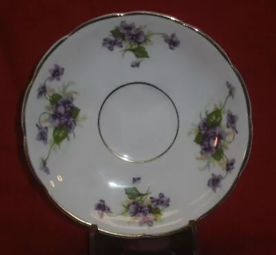 Buy Vintage Duchess English Bone China W/ Violet Flowers & Gold Trim 5-3/4  Saucer • 4.80£