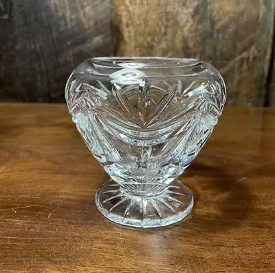 Buy Lovely Tyrone Crystal Footed Vase/Bowl - For Roses, Potpourri Etc 4  Tall • 9.99£