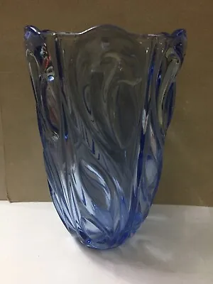 Buy Studio Art Glass Light Blue Glass Vase,Murano Glass,Czech,Scandinavia Glass • 18.85£