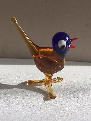 Buy Murano Glass,Lauscha Glass,Bimini:Glass Bird Figurine,Bird Ornament • 5.85£
