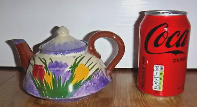 Buy Vintage Longpark Torquay Pottery Teapot ~ Crocus Pattern ~ Excellent • 14.99£