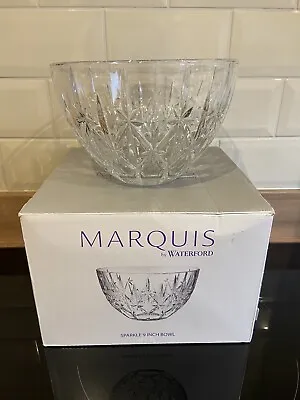 Buy Waterford Crystal 'Marquis' Sparkle Fruit Trifle Bowl 9” Diameter With Box • 34.99£
