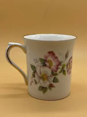 Buy Vintage Queen's Rosina China Co. Ltd. 'Sandringham' Floral & Gold Rimmed Mug • 11.69£