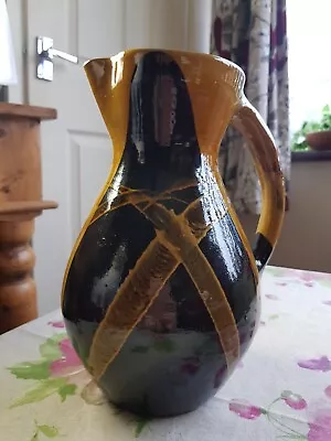 Buy Studio Pottery Slip Ware Hand Thrown Pottery Jug Or Use As Vase By Carole Glover • 20£