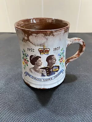 Buy Queens Jubilee 1952/1977 Ewenny Wales Pottery, Llanmaes Souvenir Mug. • 12.99£