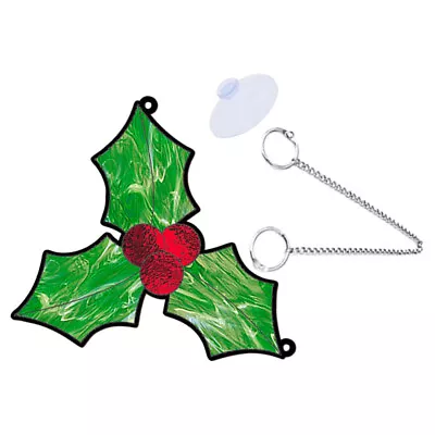 Buy  Christmas Stained Glass Ornaments Holiday Sun Catcher Indoor • 8.69£