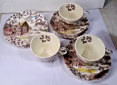 Buy Vintage DICKENS COACHING STAGES WH Grindley ENGLAND Dinnerware - 10pcs • 23.68£