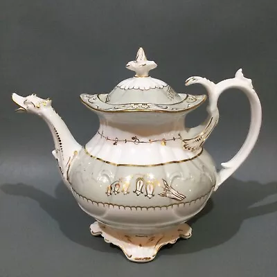 Buy Antique Coalport Bone China Tea Pot Neo Rococo Style • 35£