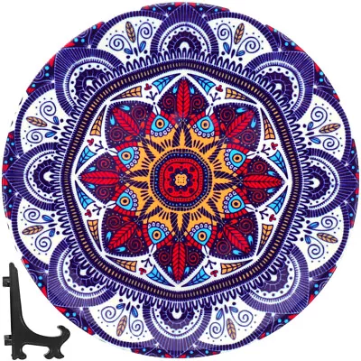 Buy 6  Mandala Patterned Ceramic Plate Bohemian Style Tableware-CY • 17.19£