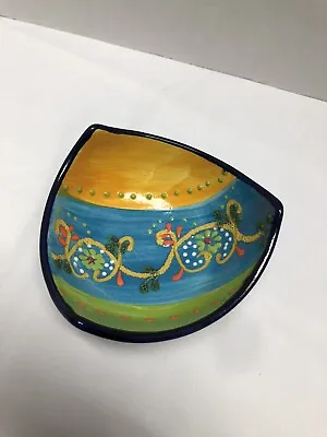 Buy Del Rio Salado Hand Painted / Handmade Small Triangular Bowl • 12.87£