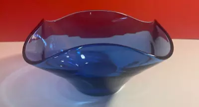 Buy Cobalt Blue Decorative Vintage Glass Dish, Glassware • 14.75£