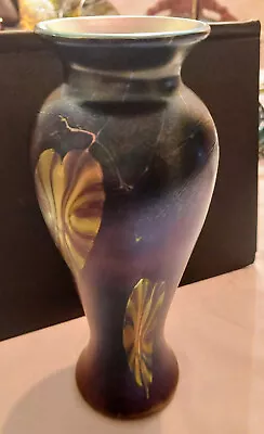 Buy Okra Ebony Inverted Vase Year 2003 Height 10 Inch--signed R.p.g • 69£