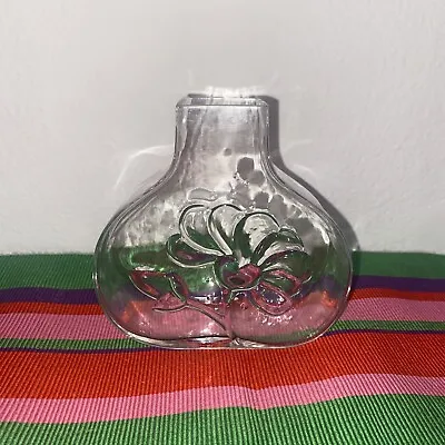 Buy Vintage Boda Clear Glass Flower Vase Bertil Vallien Sweden  • 17.26£