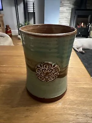 Buy York Rose Studio Pottery Mug Sage Green Hand Thrown In England 3D • 7£