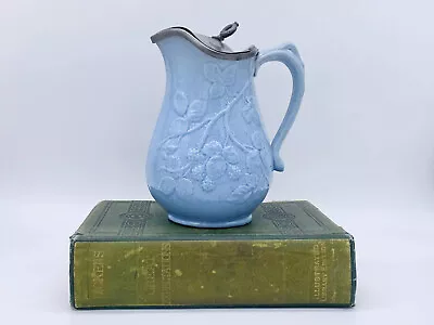 Buy Beautiful Stoneware Jug With Pewter Lid Attributed To William Brownfield C1860 • 85£