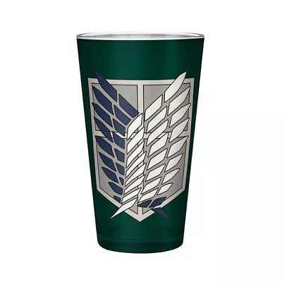 Buy Official Attack On Titan Scout Symbol Large Drinking Glass Tumbler New In Gift B • 12.95£