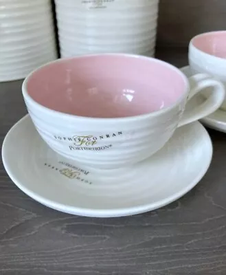 Buy Sophie Conran Portmeirion Cups & Saucers Yellow Or Pink Colour Pop New X 2 Sets • 23.97£