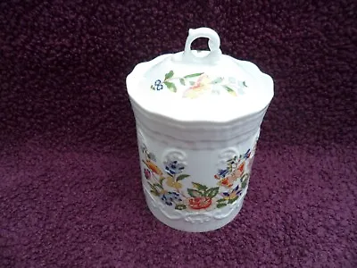 Buy Vintage Aynsley Fine Bone China Cottage Garden Jam Pot, Excellent Condition. • 12.99£