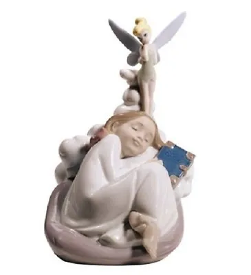 Buy Disney Nao Porcelain By Lladro Figurine Dreaming Of Tinkerbell Now £127.50 • 127.50£
