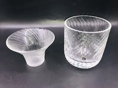 Buy 2 Colourless Glass Vases Dartington +1 Other • 16£