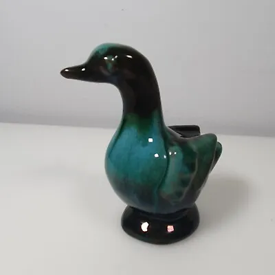 Buy Blue Mountain Pottery Duck Goose 4.5  Tall Green Drip Glaze • 15£