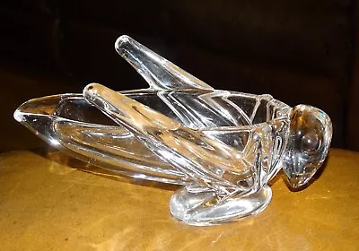 Buy Vannes Le Chatel, France, Crystal Glass Grasshopper Dish, Approx 18 X 10cm, 519g • 33£